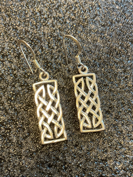 Source Unknown Jewelry - Source Unknown Sterling Silver Celtic Knot Drop Earrings